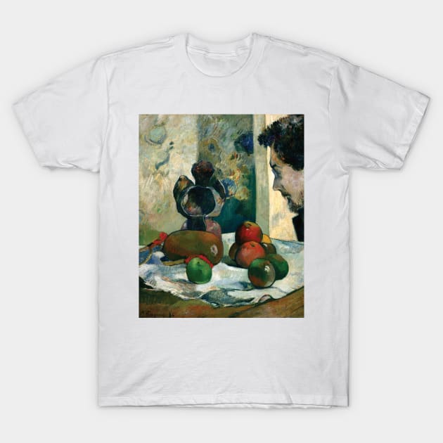 Still Life with Profile of Laval by Paul Gauguin T-Shirt by Classic Art Stall